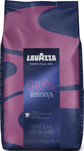 Lavazza Gran Riserva front bag showing brand and roast, highlighting authentic Italian quality