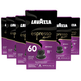 Lavazza front packaging showing Intenso 60-count for consistent supply