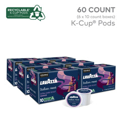Lavazza K-Cup pod close-up highlighting pod design and fresh seal