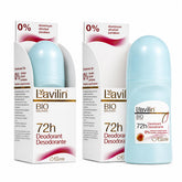 Lavilin roll-on front packaging showing two bottles and clear branding benefit long-lasting odor control