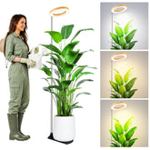 LBW grow light front view showing compact head and clean design, enhances plant health