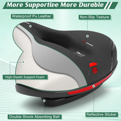 LCYMD saddle installed on an urban bike for improved riding comfort