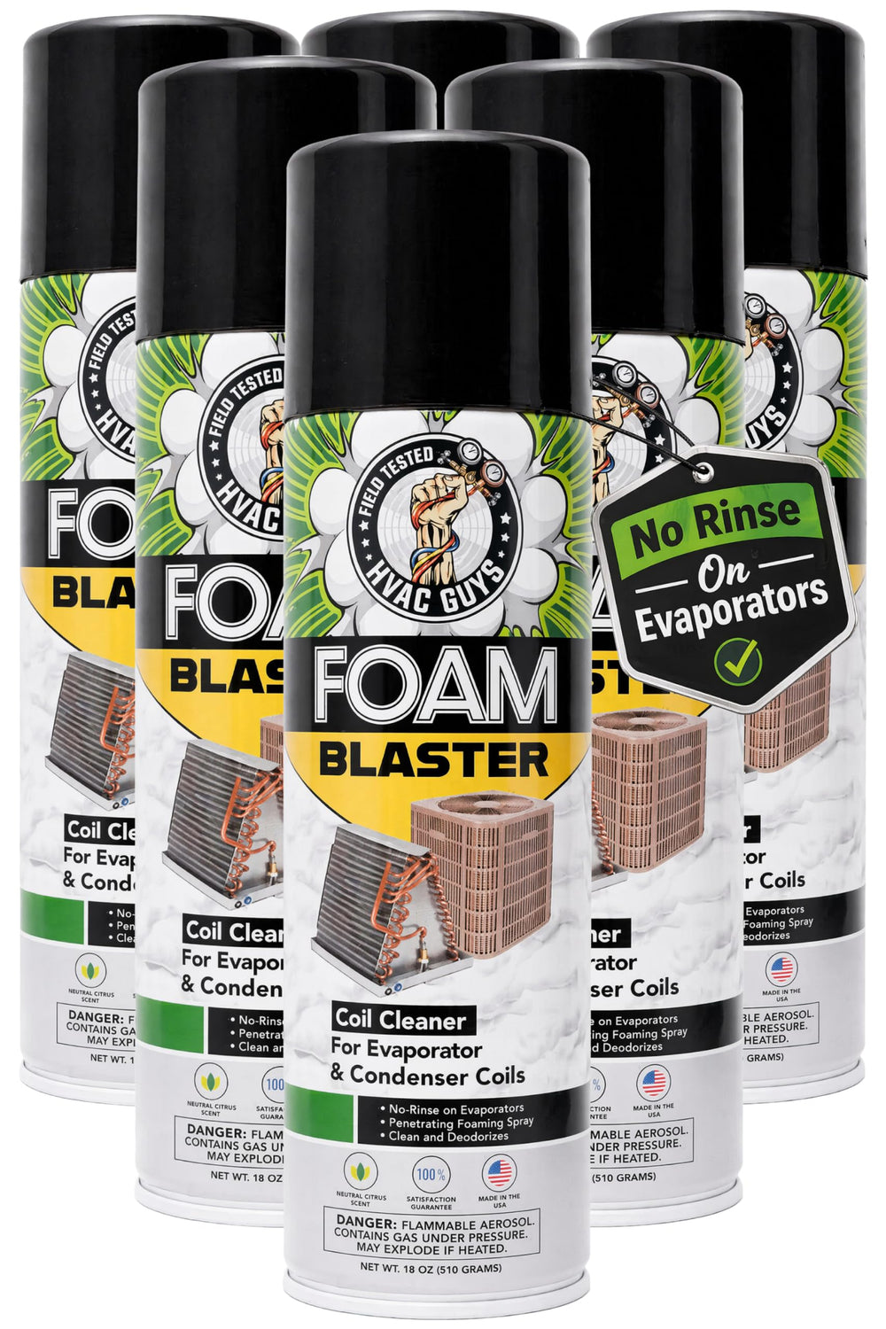 Leak Saver front can showing label and benefits for easy identification