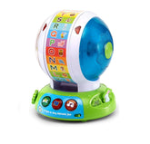 LeapFrog Spin and Sing Alphabet Zoo front view showing buttons and animal icons for engaging learning