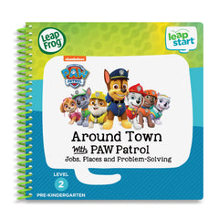 LeapFrog PAW Patrol problem-solving page with pups teaching teamwork