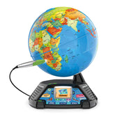 LeapFrog Magic Adventures Globe front view showing globe and stand for hands-on learning