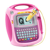 LeapFrog Mr. Pencil front view showing buttons and pink casing for easy learning