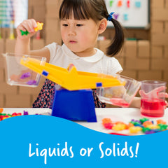 Learning Resources bucket pour spout detail reducing spills and simplifying liquid measurement