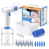 Lebbtl front view showing device and packaging for easy home ear cleaning