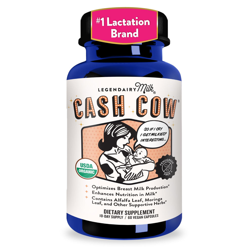 Legendairy Milk front packaging showing 60-capsule bottle and benefits