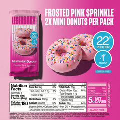 Legendary Foods close-up of pink glaze highlighting texture