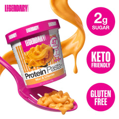 Legendary Foods step-by-step prep with water fill and microwave, emphasizing quick setup