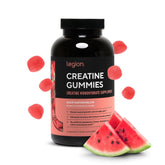 LEGION gummies front packaging showing sour watermelon bottle and benefits