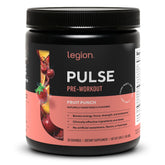 LEGION Pulse front packaging showcasing fruit punch tub and branding for confidence