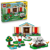 LEGO Blathers’s museum front view showcasing modular exhibits and play areas