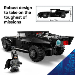 LEGO Batmobile with hood removed displaying storage and access