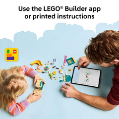 LEGO Bluey Bluey and Chloe figures displayed for character-led storytelling