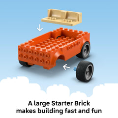 LEGO Bluey surfboards on car roof highlighting travel-ready fun and creative storytelling
