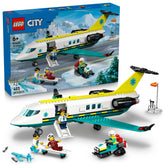 LEGO City air ambulance front view showing plane nose and engines for dramatic rescue play