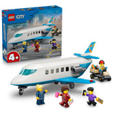 LEGO City passenger jet front view showing finished model and play appeal
