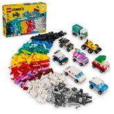 LEGO Classic front packaging showing kit contents and bright vehicles