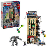 LEGO Daily Bugle front view showing building facade and display-ready design