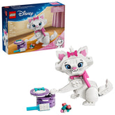 LEGO Marie front view showing poseable kitten and display appeal