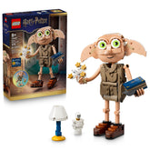 LEGO Dobby front view showing poseable figure and display appeal