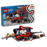LEGO Ferrari F1 front view showing car details and display potential