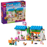 LEGO Friends bakery front view showing colorful shop and signage for imaginative play