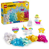 LEGO front packaging of Magical Transparent Box showing contents and age range, great gift idea