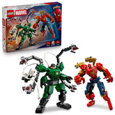 LEGO box front showing Spider-Man vs Doc Ock set, LEGO brand inspires imaginative play