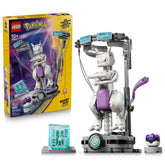 LEGO Mewtwo front chamber showing break-open action and dramatic display benefit