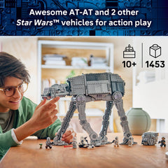 LEGO AT-AT cockpit interior with seats displaying LEGO figures and play access