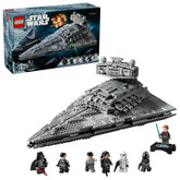 LEGO Imperial Star Destroyer front view showing detailed silhouette and display appeal