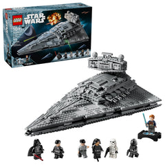 LEGO Imperial Star Destroyer front view showing detailed silhouette and display appeal