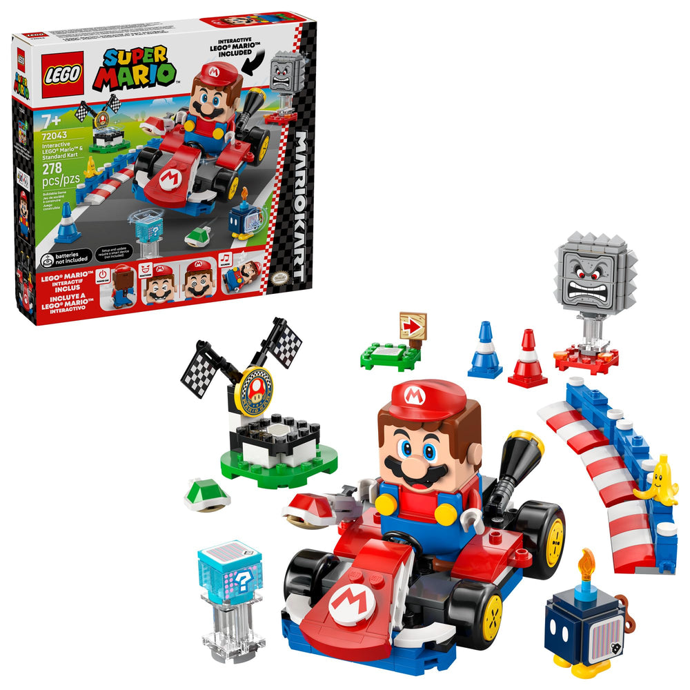 LEGO Super Mario Standard Kart front view showing play detail and display value