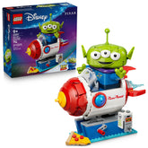 LEGO front view of 43307 rocket ride showing colorful Pizza Planet styling and display appeal