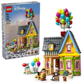 LEGO Up house front view showing balloons and display-ready design