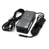 Lenovo 65W adapter front view showing compact design and portability benefit
