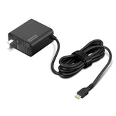 Lenovo wall charger front view showing USB-C port and compact design benefit fast charging