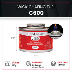 LEOLIGHT close-up of spill-proof wick highlighting safe use