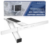 LEOPO bracket front view showing robust steel and quick-install benefits