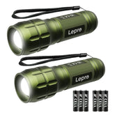 Lepro front view flashlight showing clear LED and compact design for reliable lighting