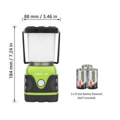 Lepro lantern top handle and bottom hook for convenient hanging