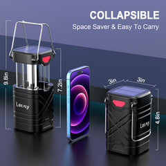 LETMY solar panel top detail showing sun-charging convenience