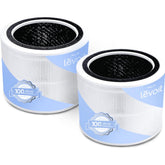 Levoit front packaging showing sealed replacement filter and benefit of protected lifespan