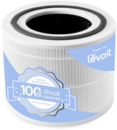 Levoit front view of genuine replacement filter showing fit and easy swap benefit