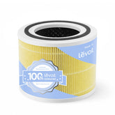 Levoit front packaging showing genuine Core 300-P replacement filter and benefit of assured fit