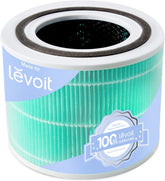 Levoit Core 300-P front view of packaged replacement filter showing compatibility and ease